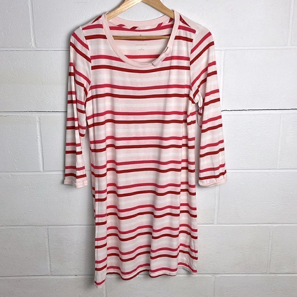 Kate Spade dream a little dream striped nightgown